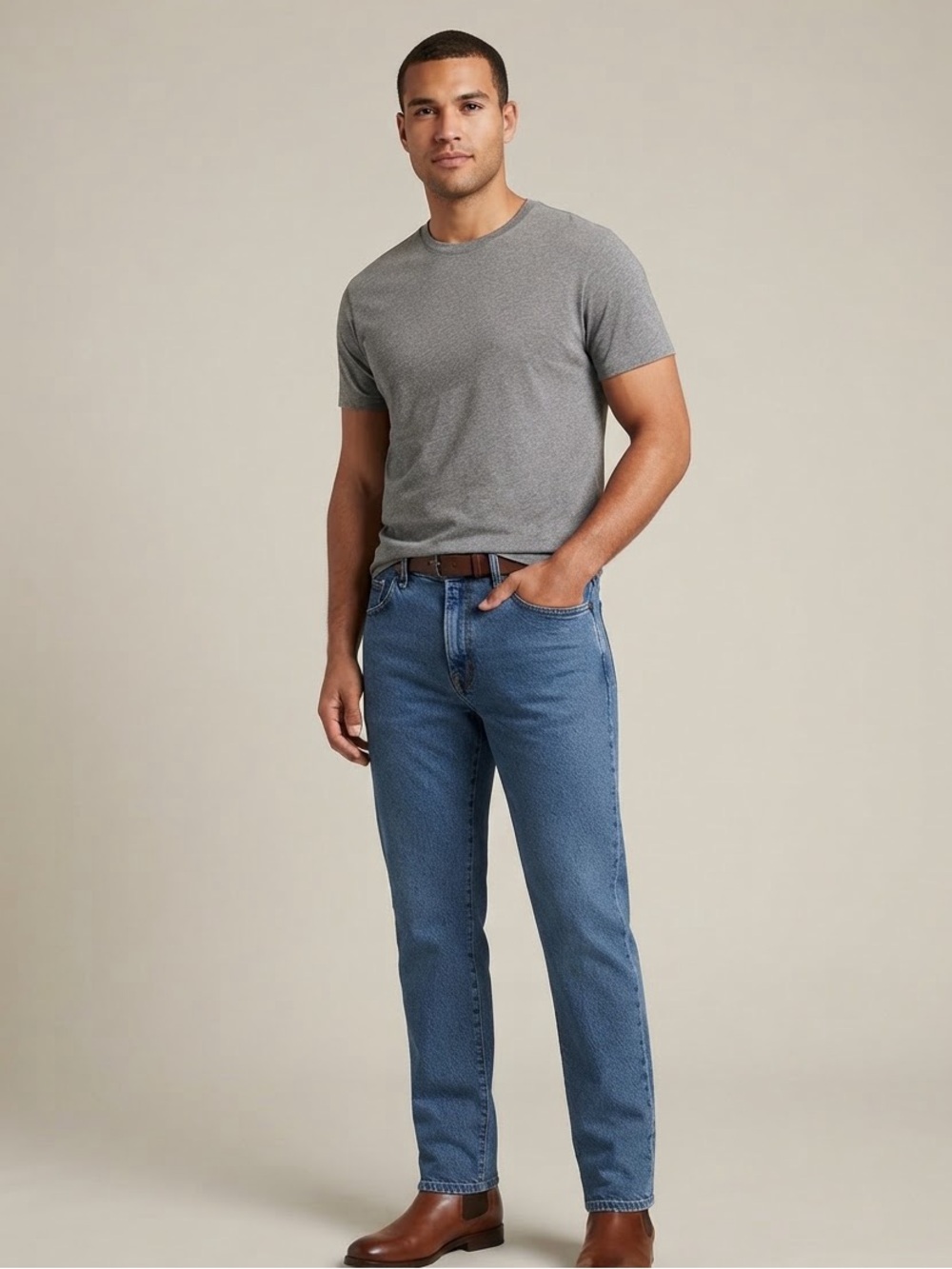 Rustler Classic Straight Leg Medium wash Men's Jeans - Size 31/30